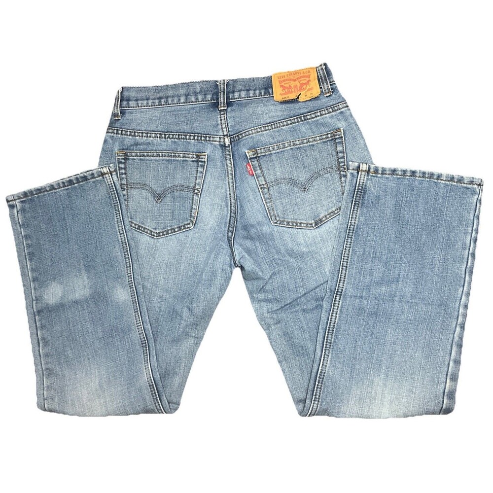 505 Levi’s 29x29 Men’s / Boys 18 Regular Light Wash Blue Jeans
